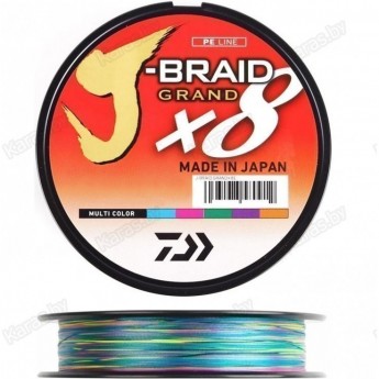 Шнур DAIWA J-BRAID GRAND X8E 300М 0,13ММ MULTI COLOR